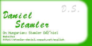 daniel stamler business card